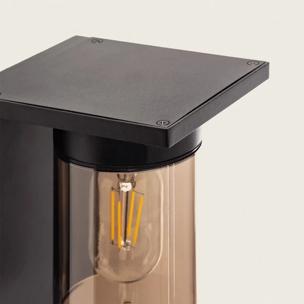 Kinkiet zewnętrzny Czarny Klasyczny Abruzzo Pietro E27 17cm