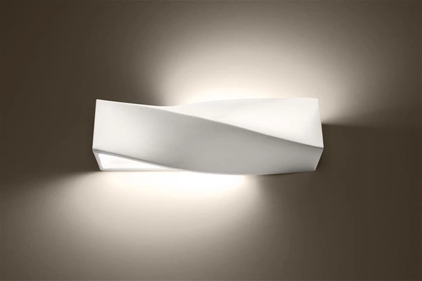 Kinkiet lakierowany SIGMA biały połysk