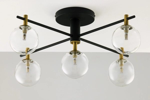 Nowoczesna Lampa sufitowa FIGARO wys. 34cm 5xG9 14W IP20 | Złoty