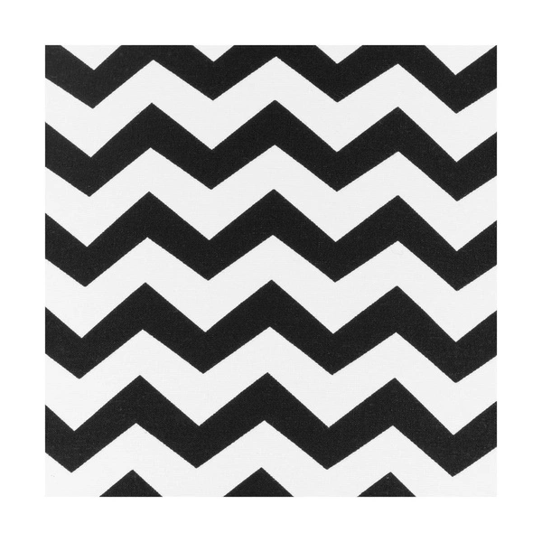 Abażur Cylinder E27 H40 Biało-Czarny Bawełniany z zygzakowatym wzorem A0251