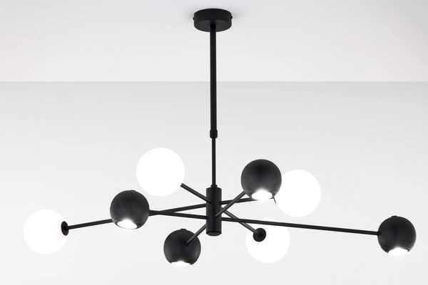 Nowoczesny Żyrandol MOKA wys. 47-69cm 4xG9 4xGU10
14W IP20 | Czarny