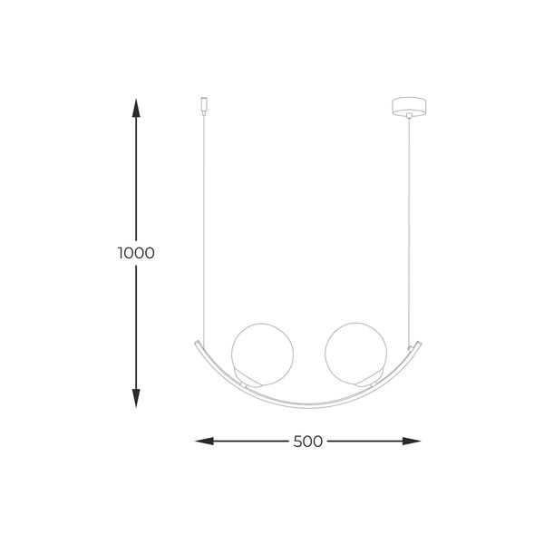 5012 WAVE 1 LAMPA WISZĄCA / PENDANT LAMP