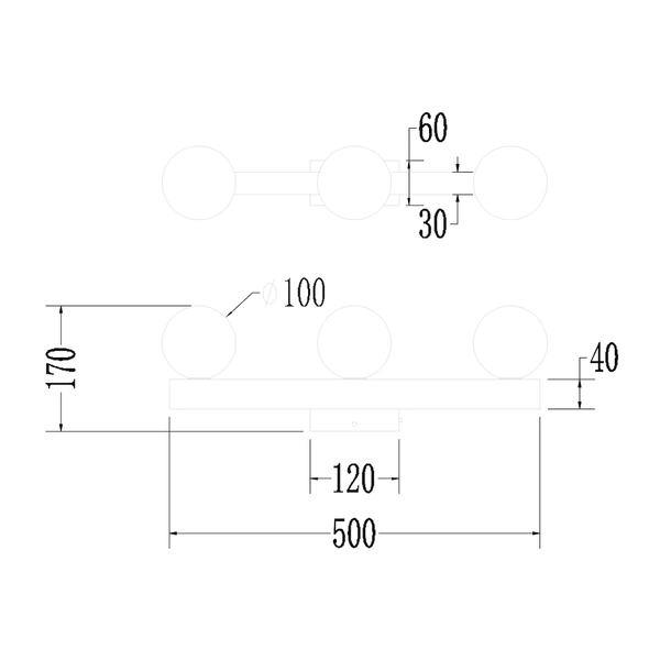Lampa Sufitowa Magnet 9W+3xG9 3000/4000K Biały