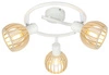 Lampa sufitowa ATARRI spirala 3xE14 biały/drewno 98-68125