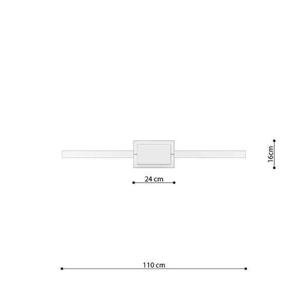 Nowoczesna lampa wisząca RIO 110, złota, 70W LED, barwa neutralna 4000K, TH.171