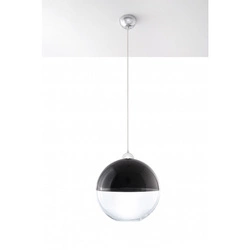 Nowoczesna lampa wisząca GINO SL.0270 chrom/czarny 1xE27