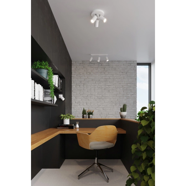 Nowoczesny plafon RING 3P SL.1015 biały 3xGU10