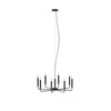 Lampa wisząca ORTO VIII 8xE14 wys.170cm szer.73cm | Czarny 11460