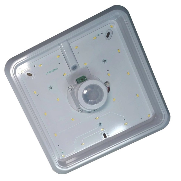 Plafon sufitowy LED MANA ROUND 20W IP54 IK10 czujnik ruchu PIR | biały