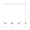 Lampa wisząca Emibig AJAX 4 Biały/GOLD 1224/4