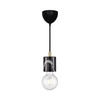 Lampa wisząca SIV E27 60W Marmur | Czarny