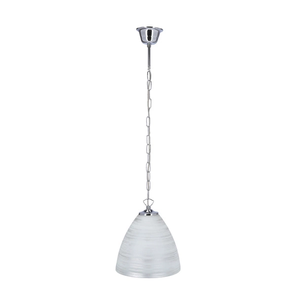 Lampa wisząca SCORDIA, 31-16294, chrom/biały, 1x60W E27