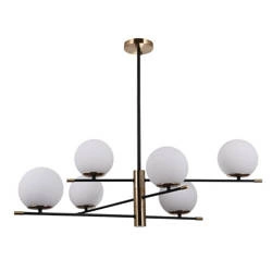 Lampa wisząca STELIA śr. 86cm 6xE14 | brązowy