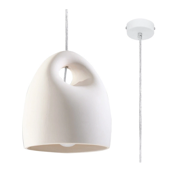 Lampa wisząca ceramiczna BUKANO SL.0842 biała 1xE27