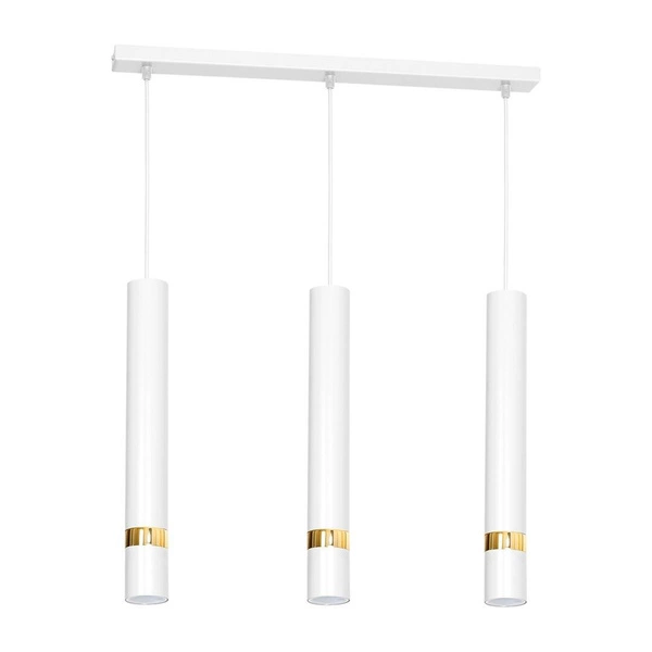 Lampa wisząca JOKER, MLP6082, biały/złoty, 3x8W GU10