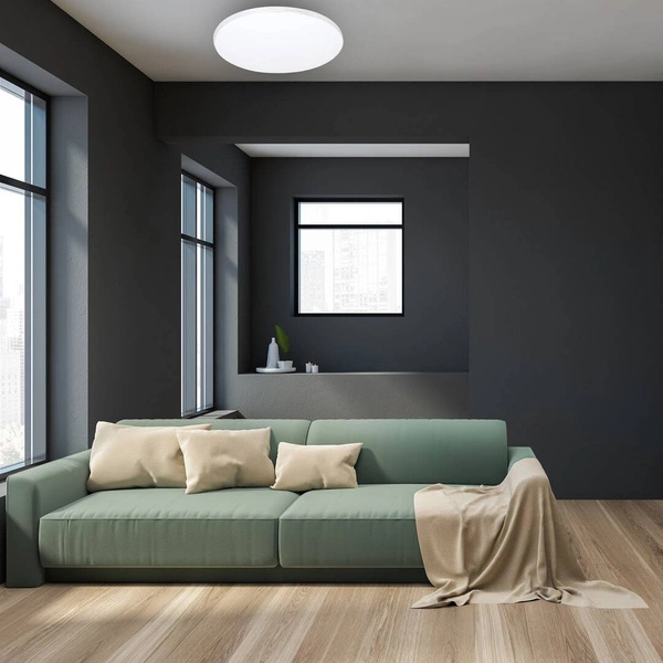 Plafon SIENA, ML263, biały/chrom, 72W LED, Ø550 mm + pilot