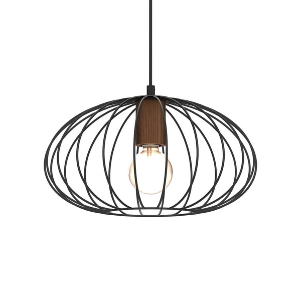 Lampa wisząca MERIDIANO, MLP7959, czarny/brązowy, 1x60W E27