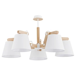 Lampa sufitowa ALFA JOGA BIAŁA 5xE27 60cm | 23975