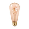 Żarówka FILAMENT LED ST64 E27 4W ciepła 3000K łezka spirala gold