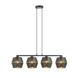 Lampa wisząca Emibig MALIA 4 Czarny/GOLD 1185/4