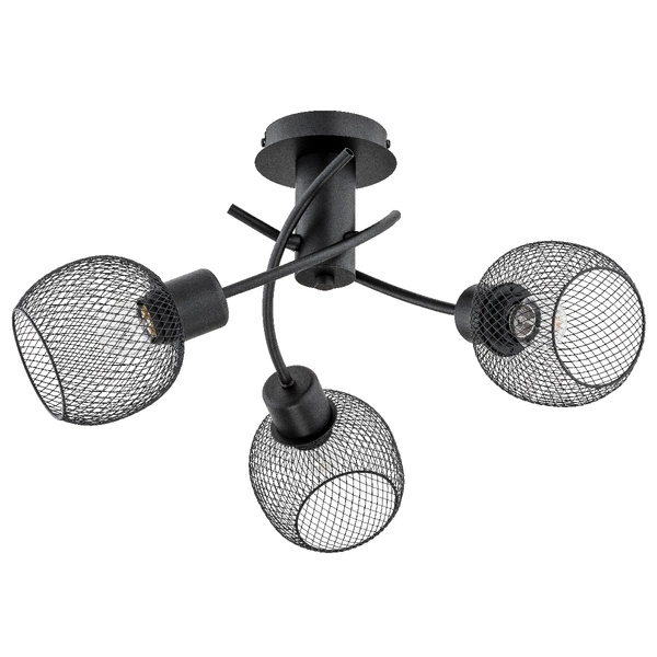 Lampa sufitowa ALFA WATSA CZARNA 3xE27 50cm | 25793
