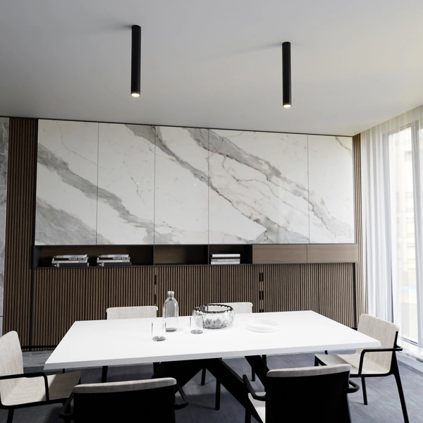 Lampa sufitowa Emibig TECNO 1L Czarny oprawa oświetleniowa 1316/1L