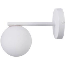 Lampa ścienna, szklana kula GAMA KINKIET biały 33195