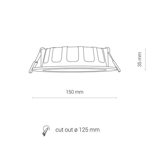 8778 Oprawa oświetl."CL KOS LED 10W, 4000K, IP44" 8778