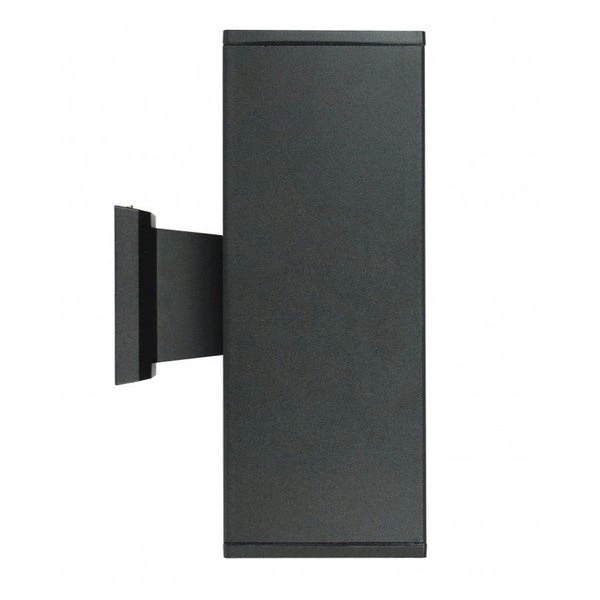 Kinkiet prostokątny IP54 na elewację 2x E27 ADELA 8001 BL | czarny