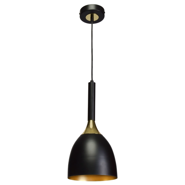Nowoczesna lampa wisząca CLARK BLACK/GOLD 1xE27 MLP6221