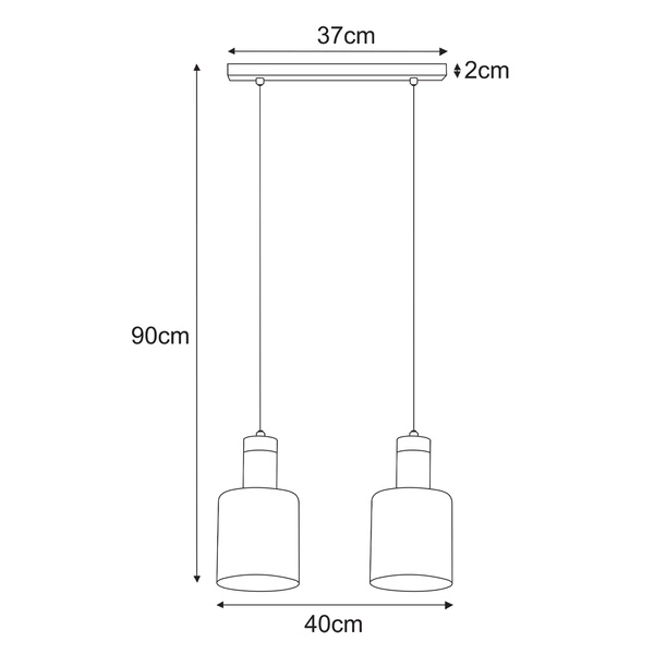 Lampa wisząca K-5251 z serii BRUS