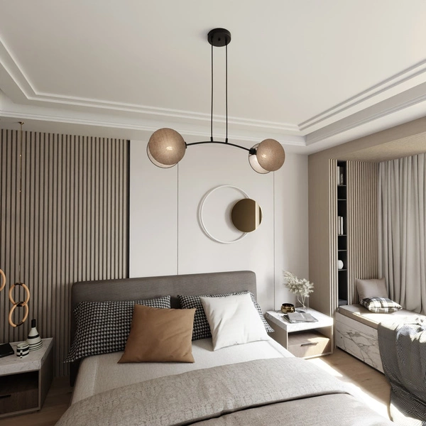 Lampa wisząca Emibig MOTIF 2 NATURAL 1328/2