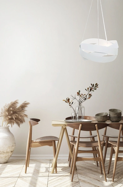 1117 LAMPA WISZĄCA TORNADO 50 CM BIAŁA/WHITE