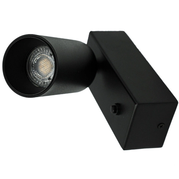 Oprawa ścienna CZARNA z włącznikiem GU10 LEDDOM ETNE