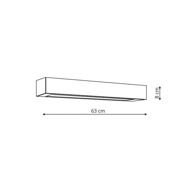 Kinkiet Ibros średni 1 x LED CCT czarny IP44 GS-LWA-9W BK CCT