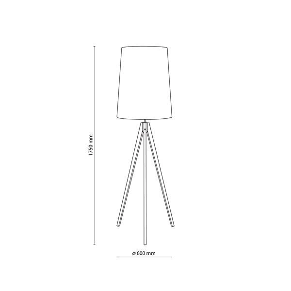 WALZ BLACK LAMPA PODŁOGOWA 1 PŁ FSC 100%, SA-COC-006060 5599