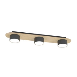 Lampa sufitowa Emibig DIAZ 3 BL WOOD 1438/3