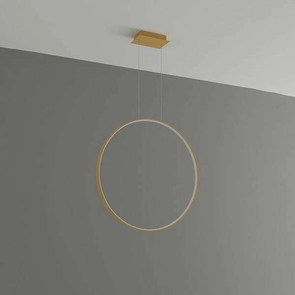 Nowoczesna lampa wisząca RIO 78, złota, 50W LED, barwa ciepła 3000K, TH.175