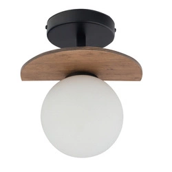 Klasyczna lampa sufitowa do biura MIRROR G9 12W szer. 21cm | czarny brązowy
