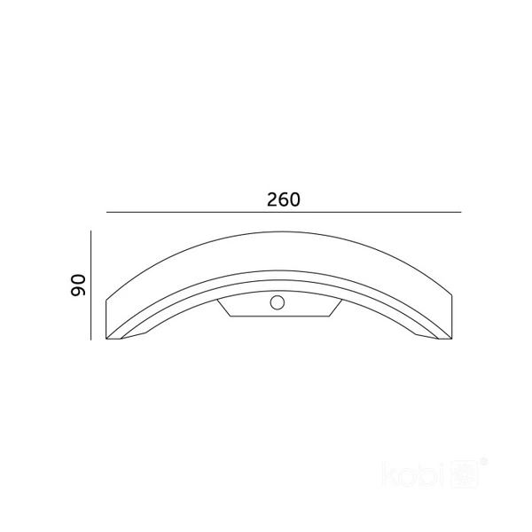 Kinkiet zewnętrzny nad drzwi z czujnikiem ruchu LED OME 10W 4000K LX IP54 czarny