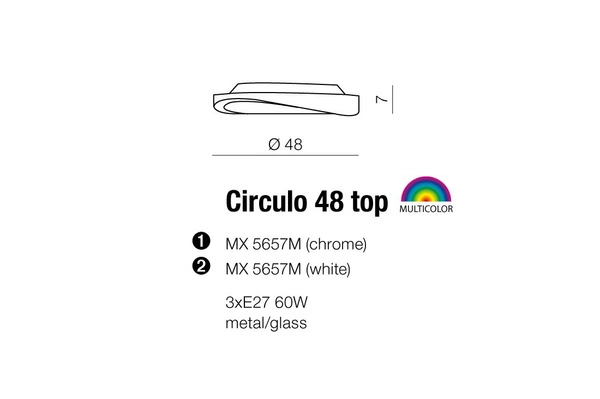 Azzardo CIRCULO 48 TOP WHITE 983