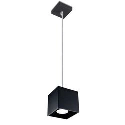 Lampa wisząca Sollux QUAD 1 Aluminium czarny 12W LED, SL.0060