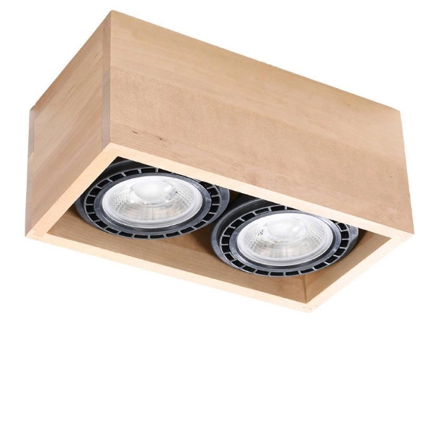 Plafon QUATRO 2 naturalne drewno SL.0916