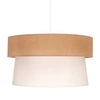 Lampa wisząca abażur juta bawełna ETNIC szer. 45cm | beż ecru