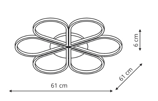 Plafon Velva czarny LED CCT