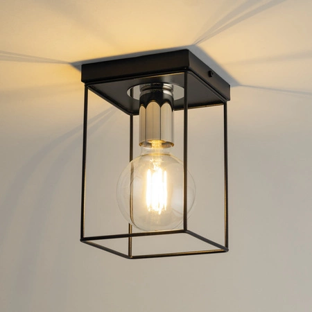 Lampa Sigma VOX 1 Plafon czarny/srebrny 40698