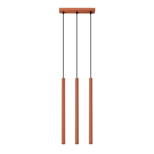 Lampa wisząca PASTELO 3 ochra czerwona