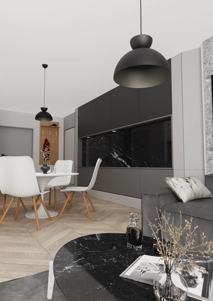 Lampa wisząca Emibig LUNARO 1S BL Czarny 1471/1S