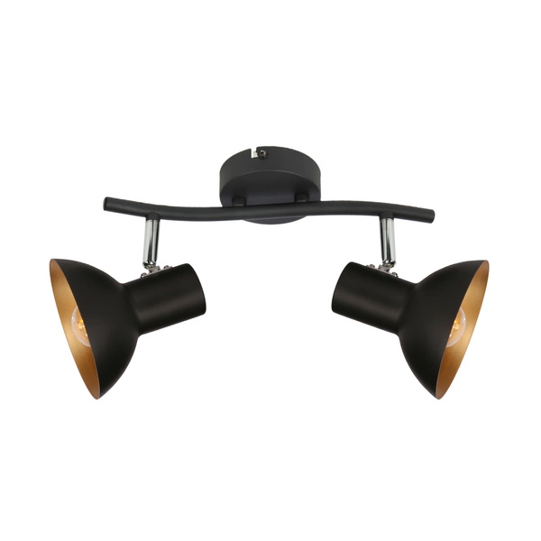 Lampa sufitowa DISO listwa 92-63427 czarny/złoty 2xE27
