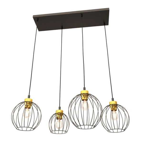 Lampa wisząca Emibig NANDO 4 BL GOLD 1368/4